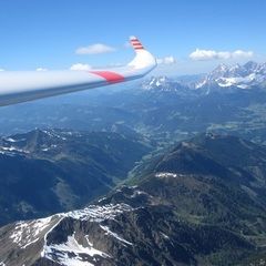 Flugwegposition um 13:21:17: Aufgenommen in der Nähe von Rohrmoos-Untertal, Österreich in 3013 Meter
